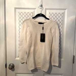 Burberry cream sweater in size small